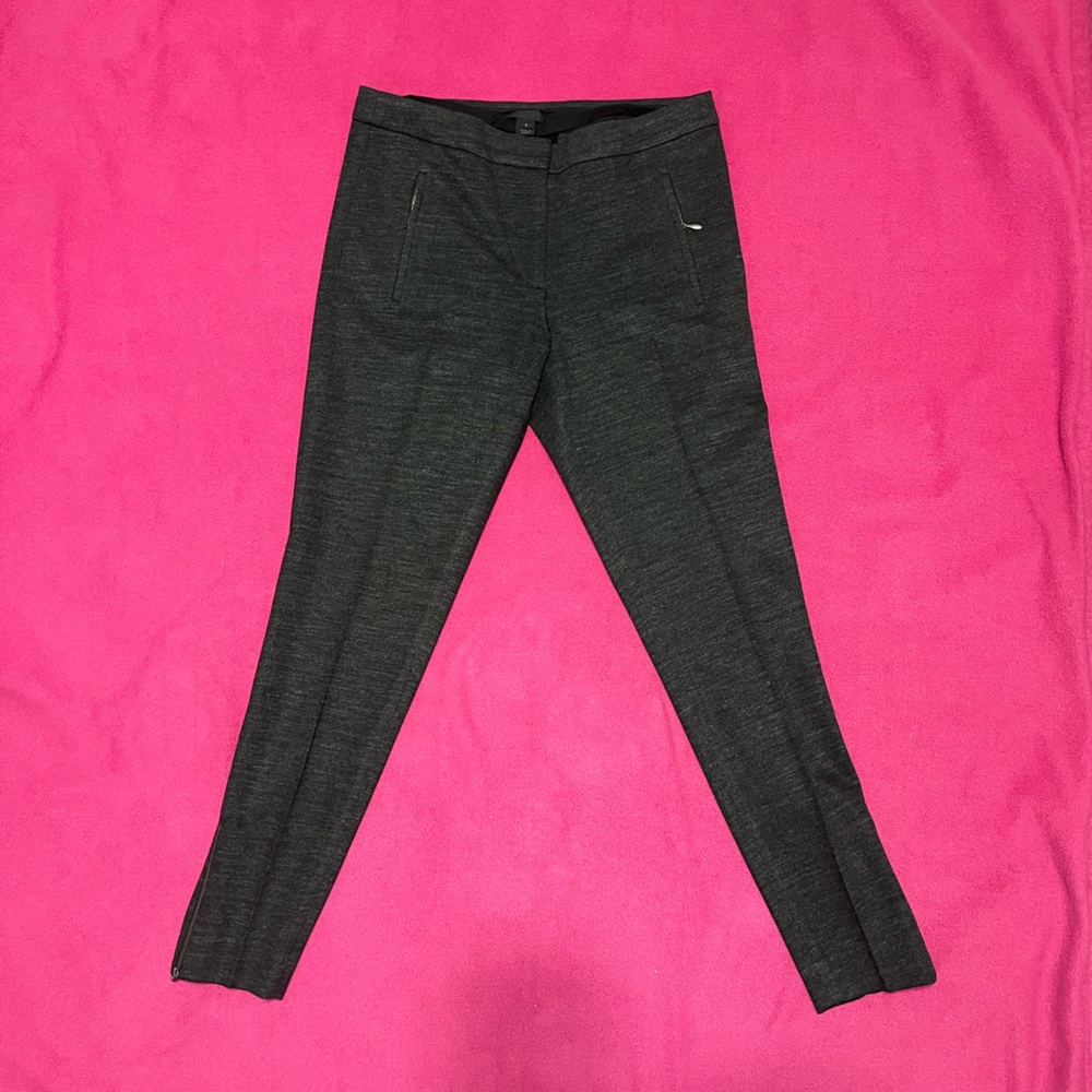 J. Crew Charcoal Pants with Tapered Leg